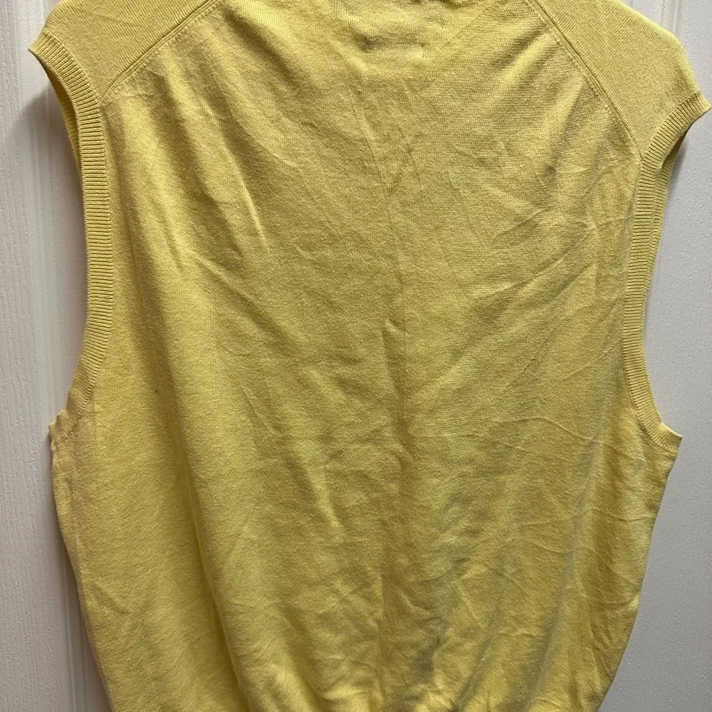 Polo by Ralph Lauren Men's Yellow Sweater Vest size L/ NWOT#419